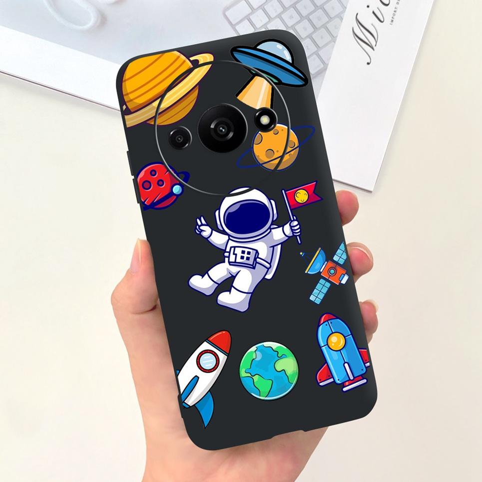 Rückseite für Xiaomi Redmi A3 4G Drachen Cartoon Tiere Cartoon Malerei Funda Etui für Xiomi RedmiA3 A 3 Weiche TPU Silikon Tasche