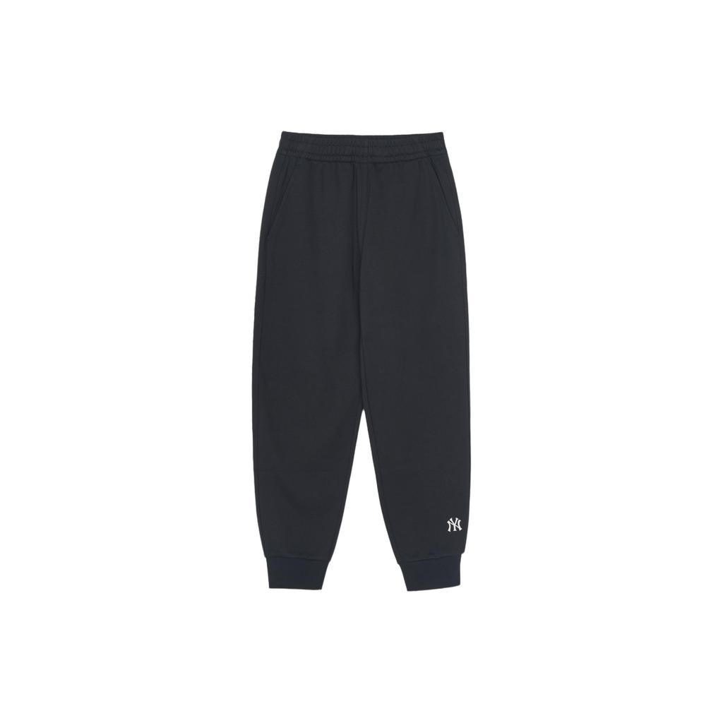 New MLB SS24 Knitted Sweatpants Unisex Black 3APTB0141-50BKS