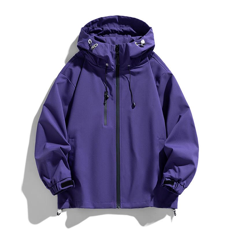 Unisex Casual Hooded Windbreaker Jacket