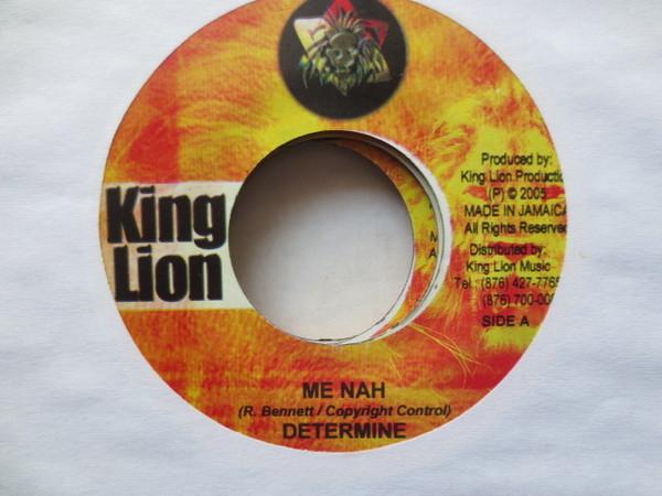 

7inch Record DETERMINE Me Nah NONE King Lion 2005 Jamaica Reggae Ska Dub Used