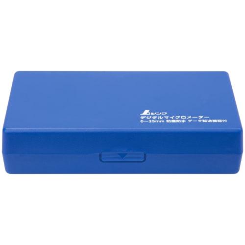 Shinwa Sokutei Digital Micrometer, 0-25mm, Dustproof and Waterproof, with Data Transfer Function, 19825