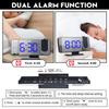 New LED Digital Alarm Clock Table Watch Electronic Desktop Clocks USB Wake Up FM Radio Time Projector Snooze Function