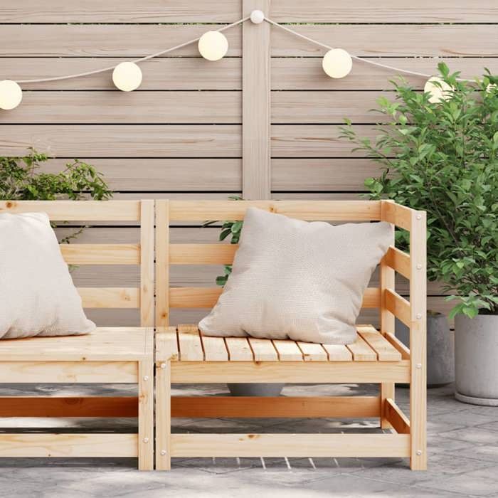 VidaXL Garden Corner Sofa 70x70x67 Cm Solid Pine Wood 837900