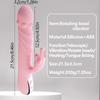 Heating Telescopic Vibrator with Tongue Licking 20+20 Speeds Vaginal Massager Clitoris Lick Stimulation Dildo Sex Toys for Women