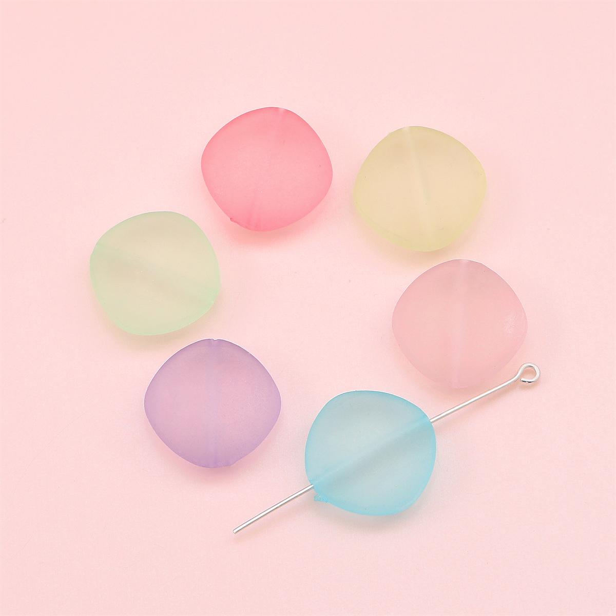 

6 шт. акриловые матовые бусины персиковое сердце алмазные бусины для DIY ожерелье браслет серьги изготовление ювелирных изделий аксессуары для рукоделия 19mm