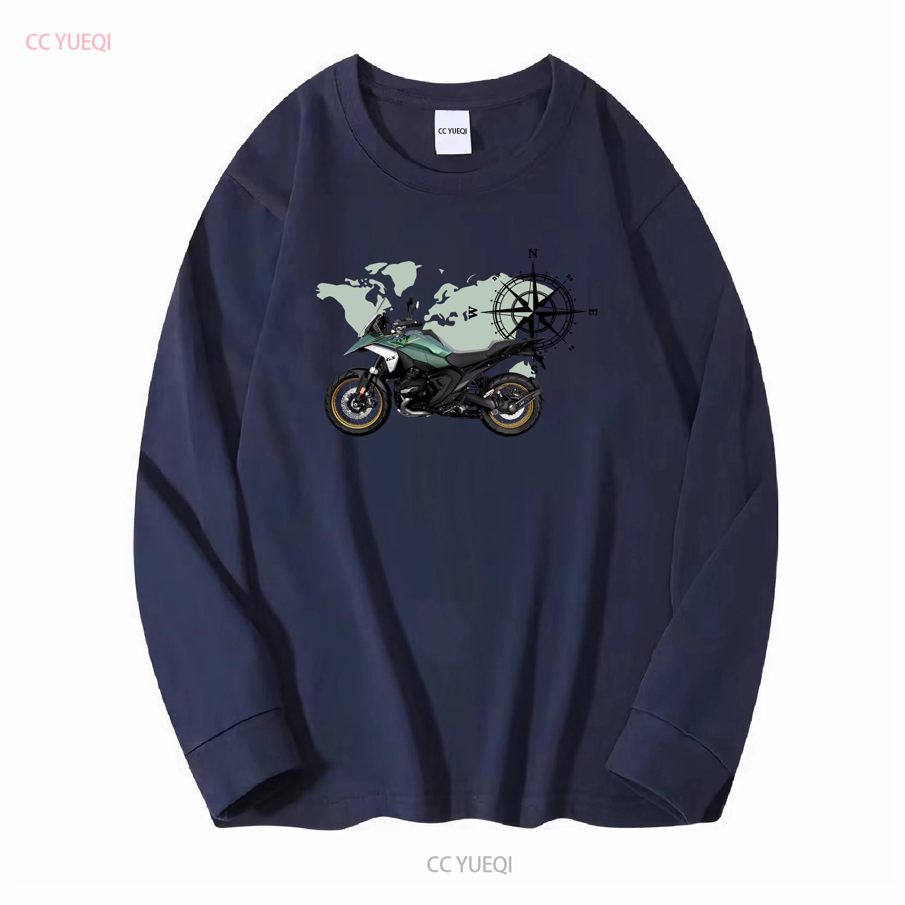 

For R 1300 GS fans Motorcycle T shirt 1300GS Biker long or short sleeves vintage Washed Versatile Top For Everyday Wear graphic L