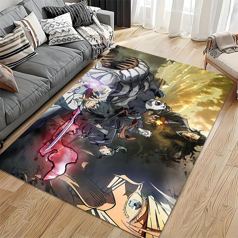 Anime Warrior Battle Scene Carpet Suitable As a Non-slip Mat for the Living Room or Bedroom Sofa