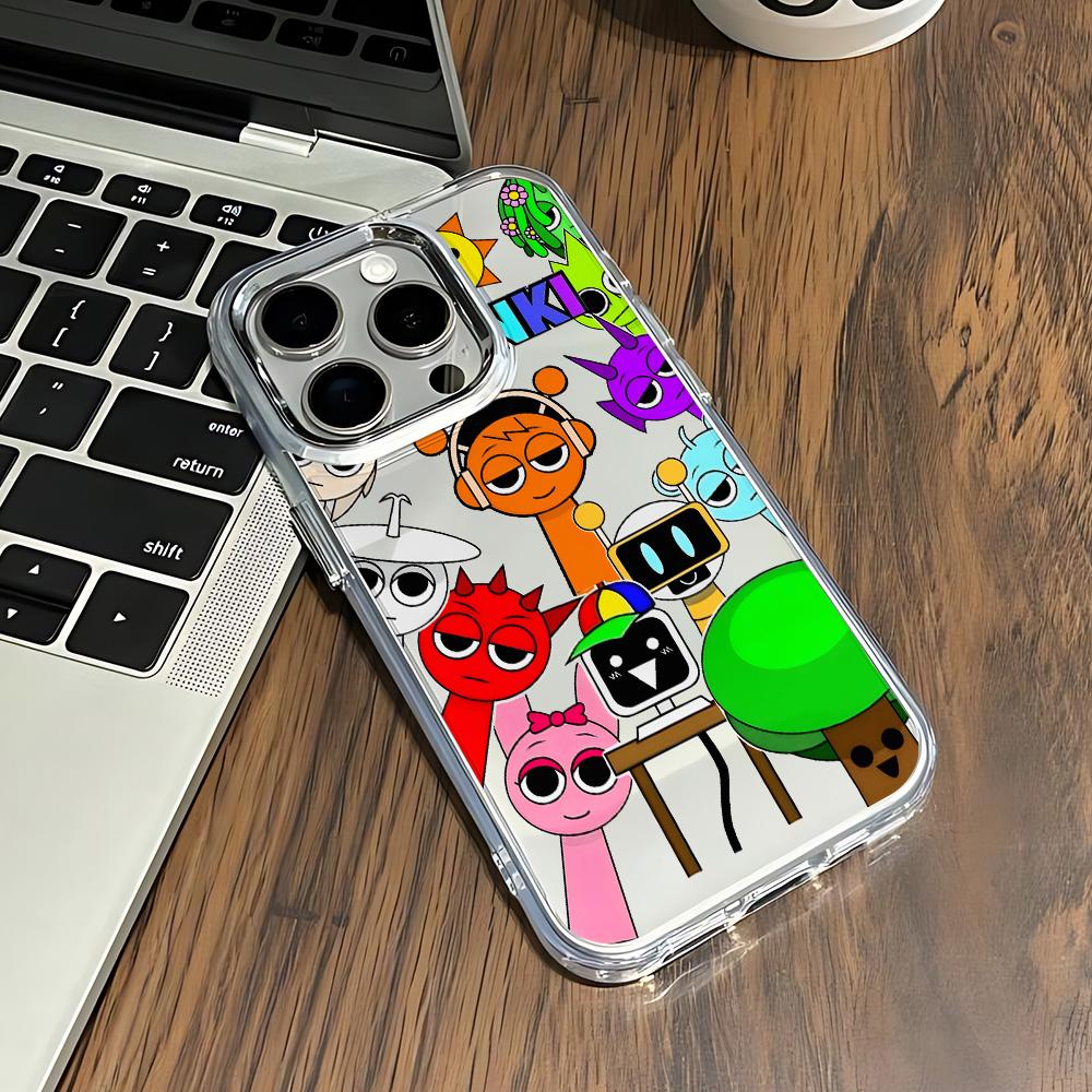 

Cartoon S-Sprunkis Game Phone Case for Xiaomi Redmi A3 A5 10C 12 13 13C 14C Note10 11 12 13 14 Pro Plus 4G 5G Transparent Cover Redmi 14C 4G