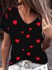 Women's Summer V-Neck Short Sleeve T-Shirt