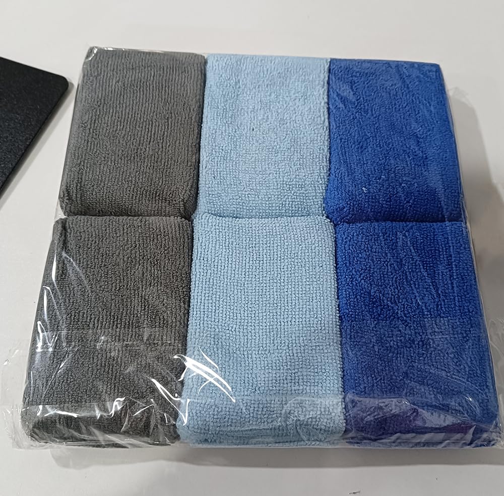 PrimeBlis Car Wash Wax Polishing Sponge Absorbent Scratch for Car Washing and Household Use Light Sponges, Sponges, 6-Piece Set, Pads, Buffs,