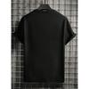 European Size Short Sleeve Men's Fashion Casual Trendy Street Style Graphic T Shirt with Clock Design Math Equations Formulas Numbers Symbols Pattern