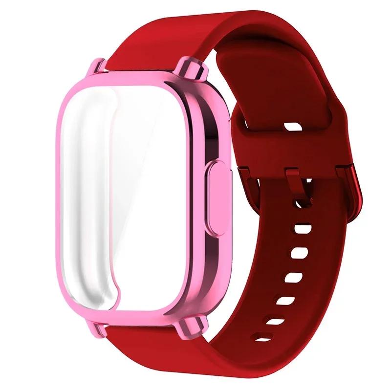 Protector Case+Silicone Strap For Xiaomi Redmi Watch 5 active/5 Lite Full Cover Screen TPU Soft Shell and Breathable Sport Bands