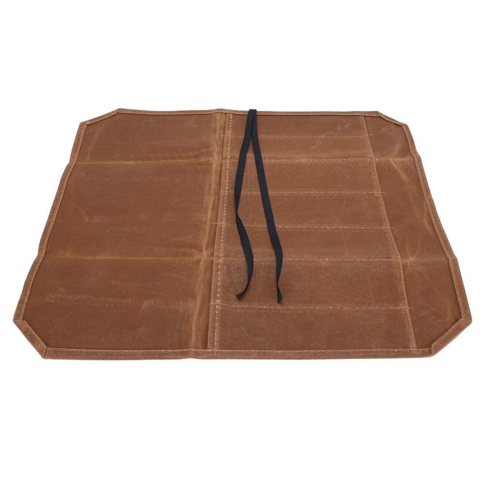Waterproof Knife Roll Bag 7 Slots Knife Carrier Case Stylish Knife Storage Bag Outdoor Camping
