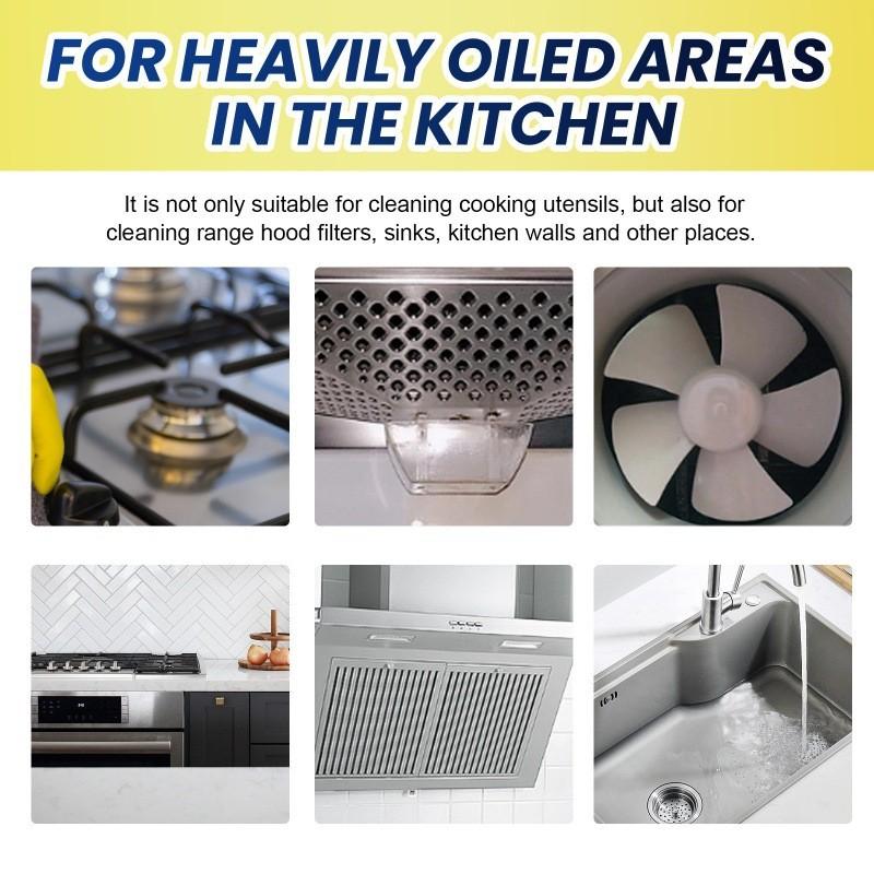 Degreaser Multifunctional Powder With Sponge For Effective Kitchen Removal Stain