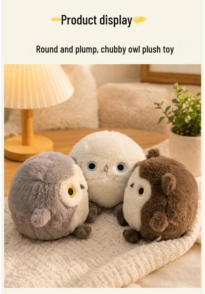 Super Cute Small Kawaii Three-Color Baby Owl Plush Doll - Perfect Girlfriend Birthday Gift