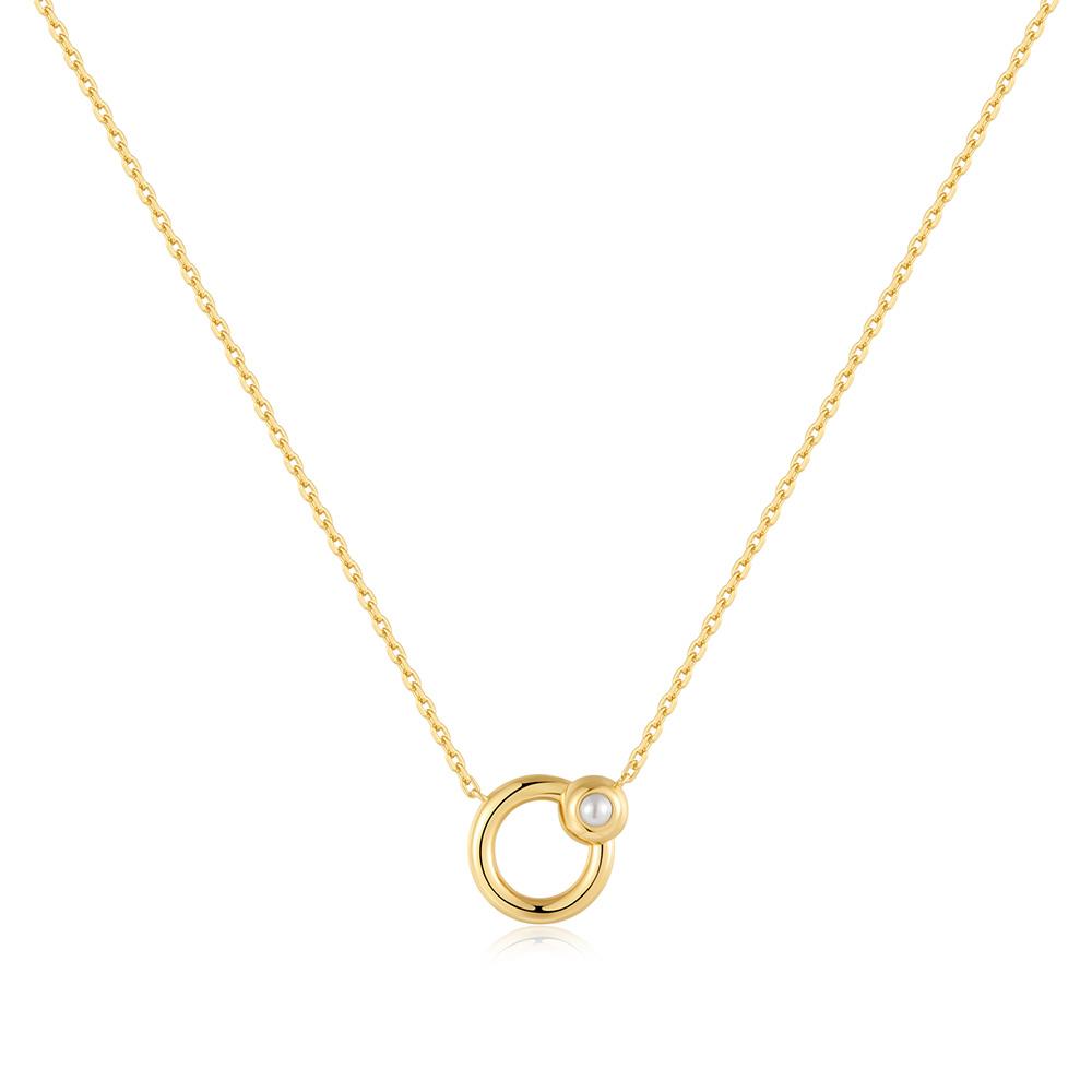 Ania Haie Hoop Natural Freshwater Pearl Necklace N058-03G