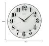 Seiko Clock Analog Wall Clock White KX608W
