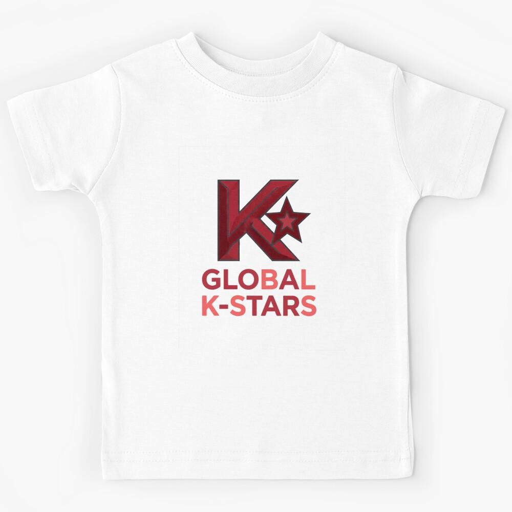 Global K-Stars Logo K-Pop Fan Design Kids T-Shirt 100
