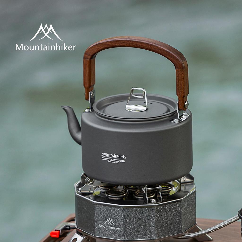 Mountain Guest Lightweight Aluminum Backcountry Camping Kettle - Large Capacity, Portable, Ideal for Outdoor Tea Brewing