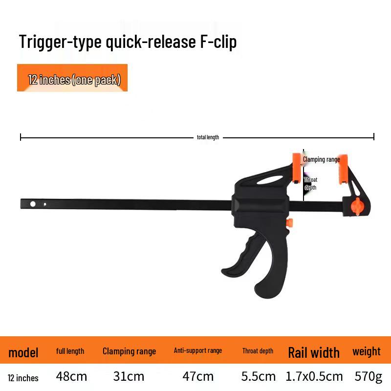 Quick Woodworking A-Clamp for Marble & Stone, Thickened Spring, 4/6/9 Inch
