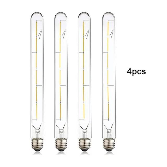 Vintage 110V 220V 6W T300 LED Filamentpære 2700K varmhvit 6000K kaldhvit Lang Rørformet E27 Edison Lyspære 120V 240V Lys