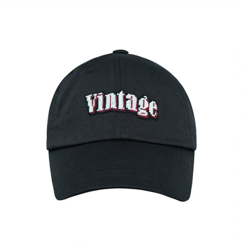 

LOLONG VINTAGE NEEDLEPOINT HAT - BLACK FREE