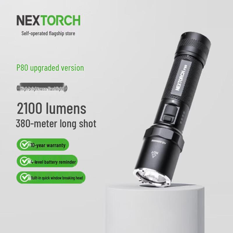 NEXTORCH P80 High-Lumen Rechargeable Flashlight