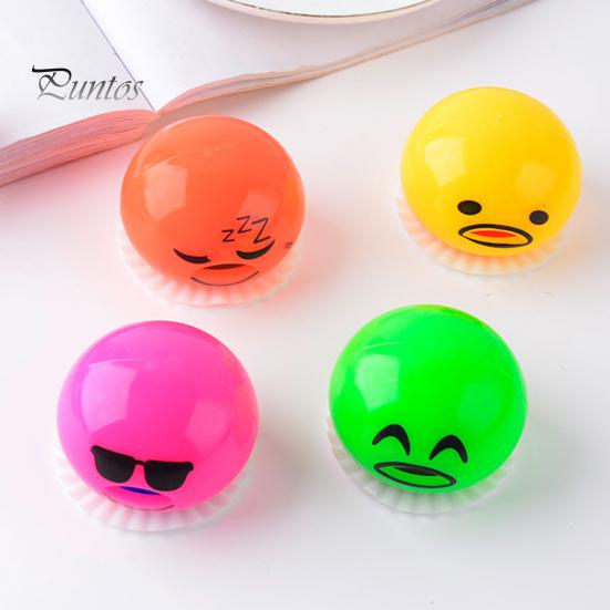 Student Stress Toy Relief Vomiting Yolk Toy, Cartoon Egg Squeeze Relaxation Desk Sensory Hand Exercise Ball Fidget