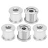 5Pcs Chainring Bolts Lightweight RustProof Easily Install Disc Screw Chainwheel for Mountain Bike Road Bicycle(Silver )