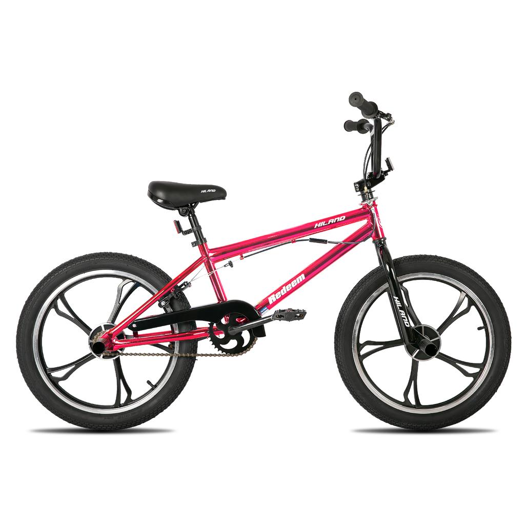 Hiland 20 Inch 3 5 Spoke Kids BMX Bike for Boys Girls Ages 5-12, 360 Degree Rotor Freestyle, 4 Pegs Single Speed Kid’s BMX