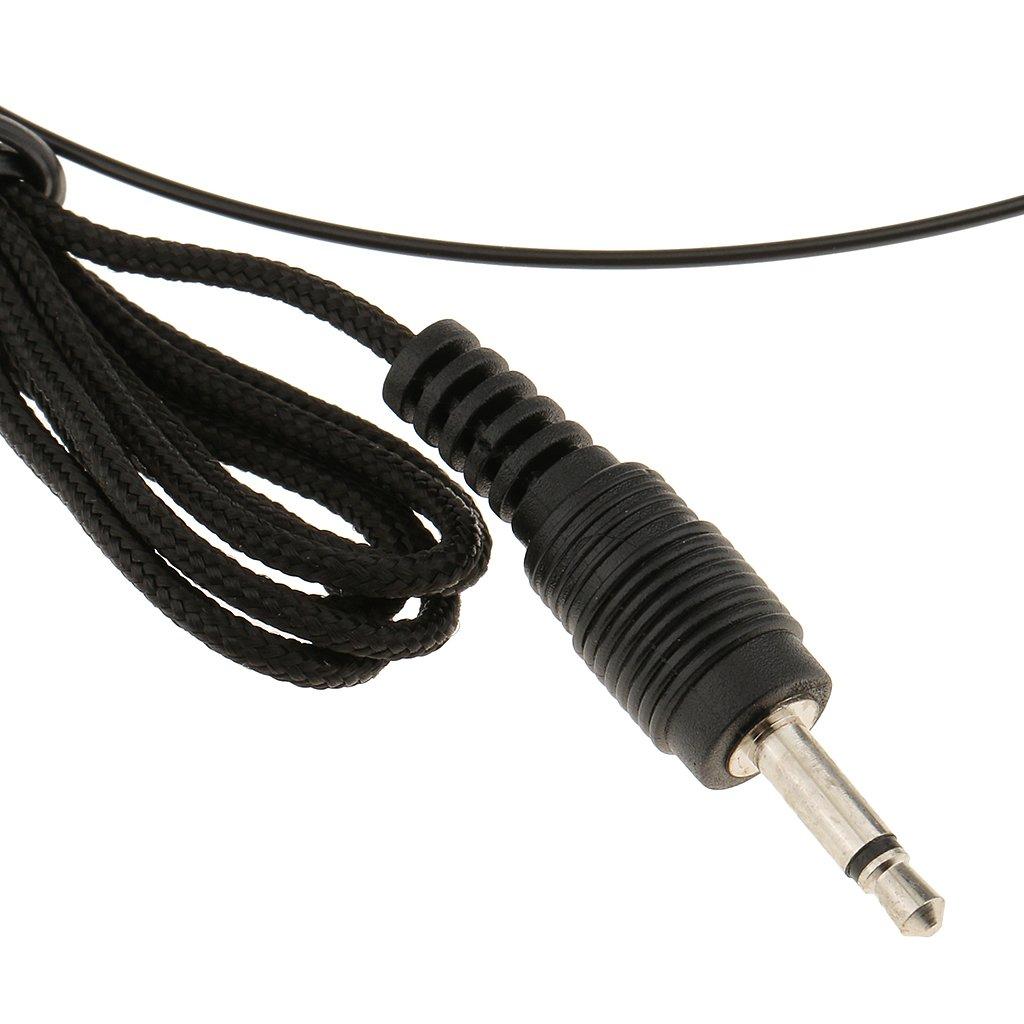 2 Pieces Ear Hook Wired Headphone Microphone Vacuum Tube Telescopic 3.5mm