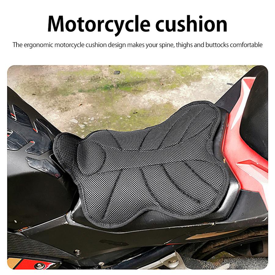 Motorcycle Cushion Cover Sunscreen Heat Insulation Cushion 3D Mesh Seat Cover eat Cushion Nonslip Cooling Down Seat Pad
