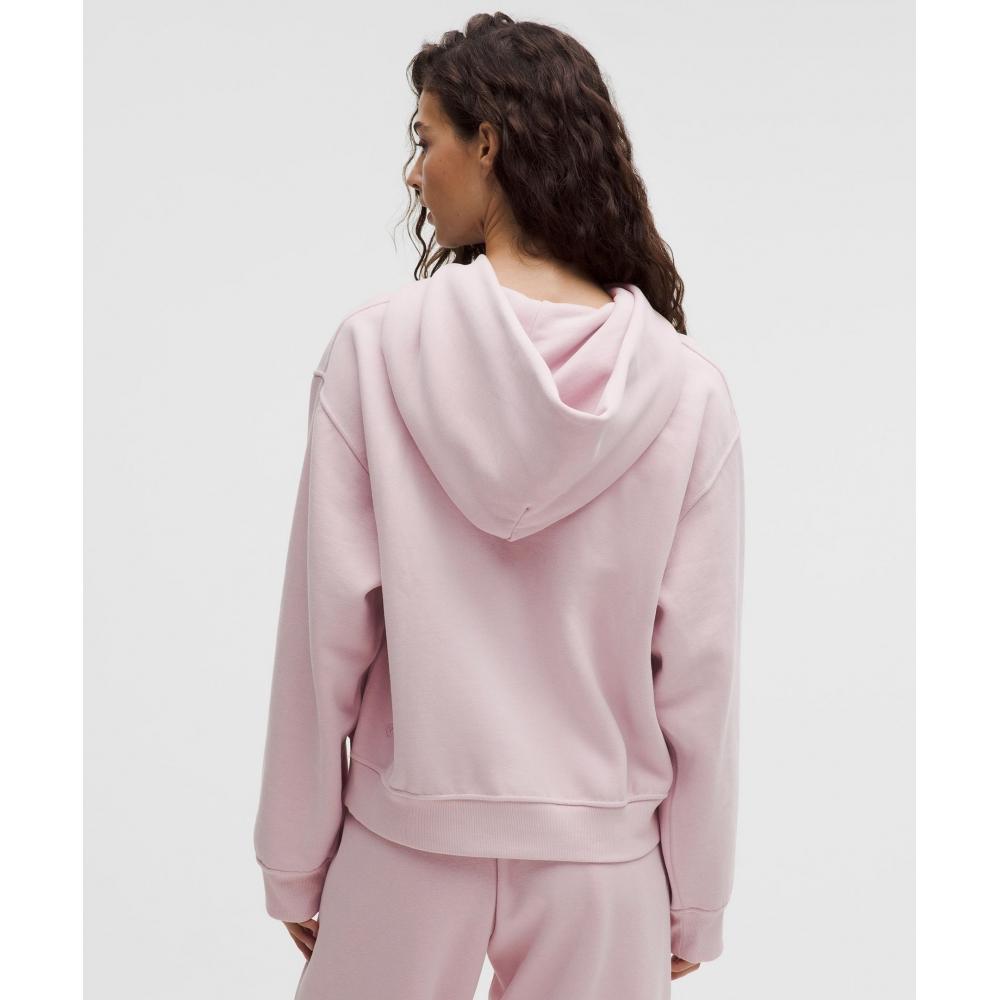 Lululemon Women S Steady State overSized Hoodie Porcelain Pink