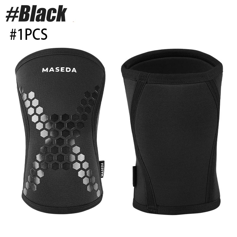1Pcs 7Mm Knee Sleeves For Weightlifting Powerlifting High Performance Knee Compression Support For Squats Men Women S