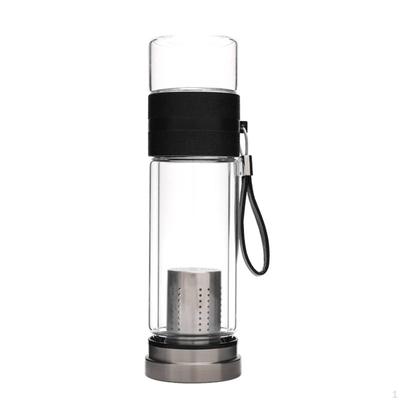 Tea Water Separation Bottle Heat Resistant AntiScald Double Wall Glass Tumbler