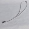 Used 925 Silver Women's Choker Geometric Motif 37cms925 Necklace Fashionable and Elegant Design For Agete Lovers