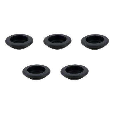 5Pcs Black Body Hole Rubber Plug Locking Cover Cap A1109870544 For Mercedes-Benz