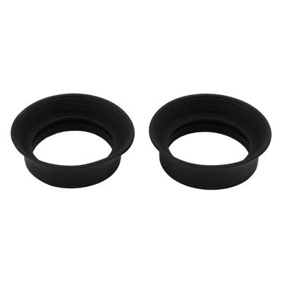 2 pièces Oculaire de télescope Oeilleton Pliable Caoutchouc Souple Couvercle d'oculaire pour Oculaire de Microscope Monoculaire Binoculaire de 28 à 32 mm