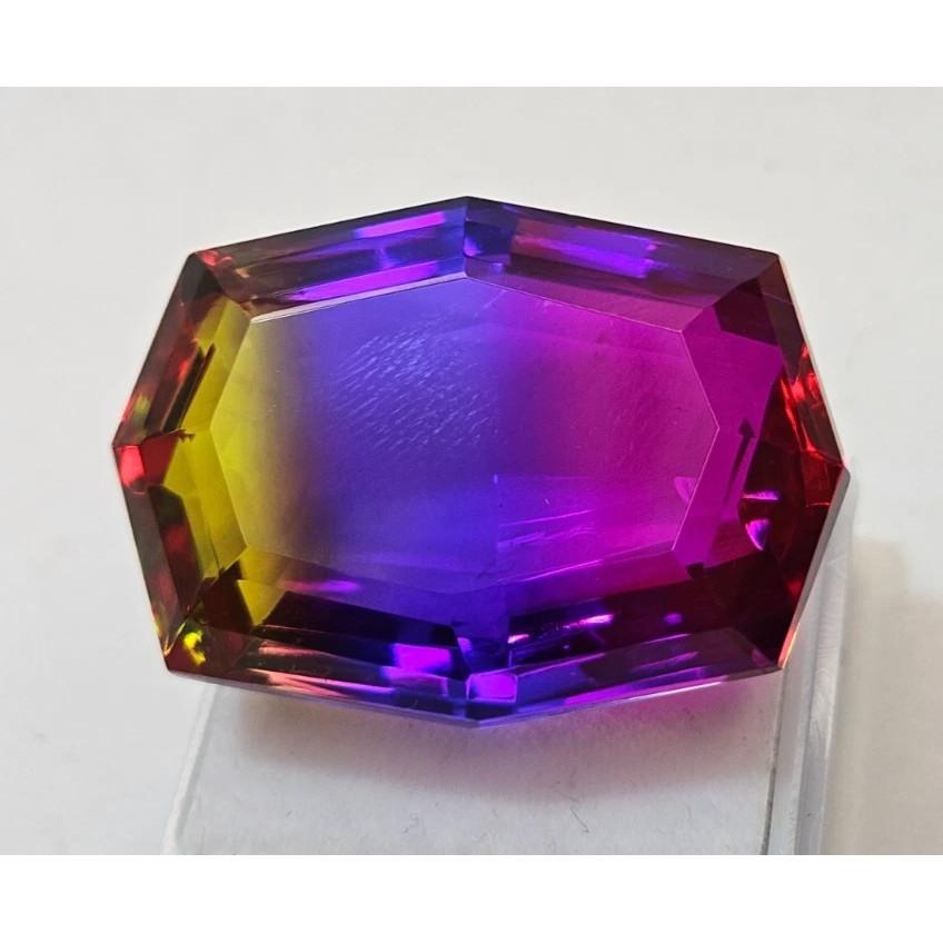 Natural Ametrine Bi-Color For Gift Purpose Fancy Cut 80+ Ct Stunning Gemstone