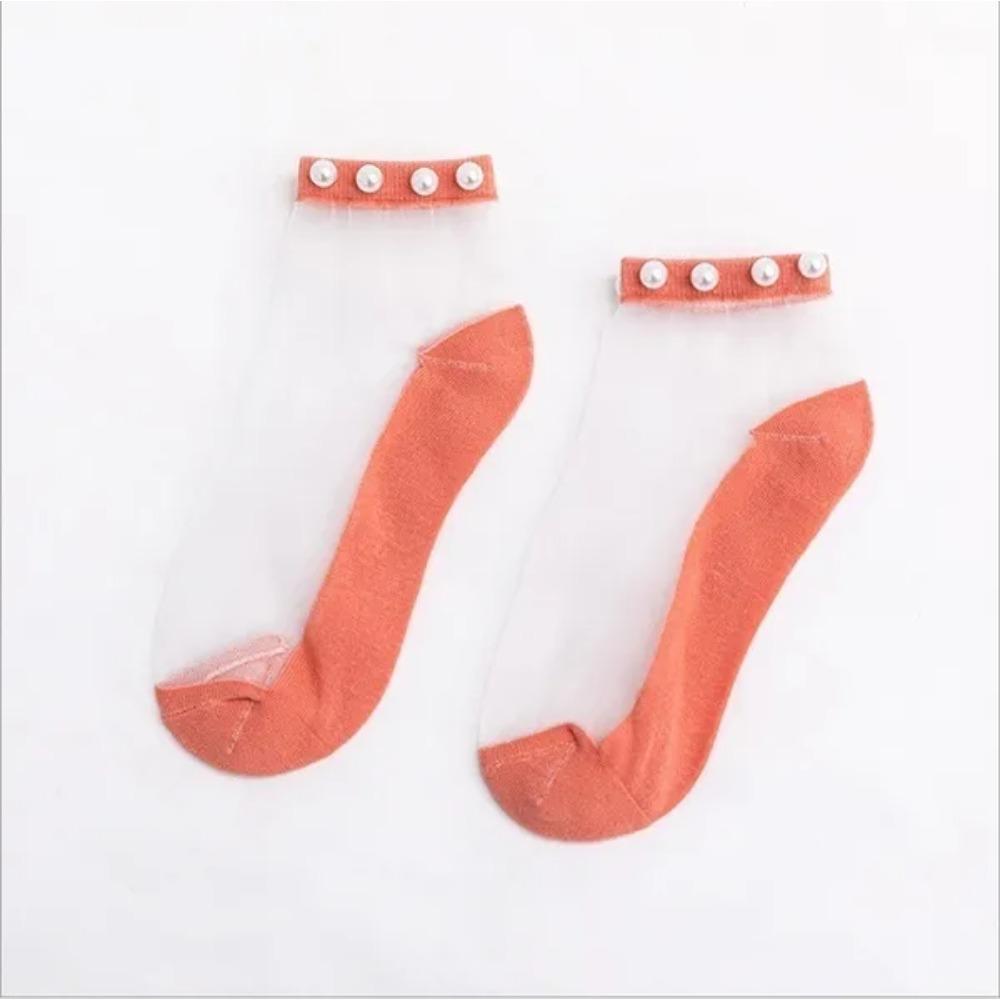 Neue Frühjahrs- und Sommerstrümpfe aus Perlenkarte, einzeln verpackt, japanische Damensocken, rutschfeste Socken