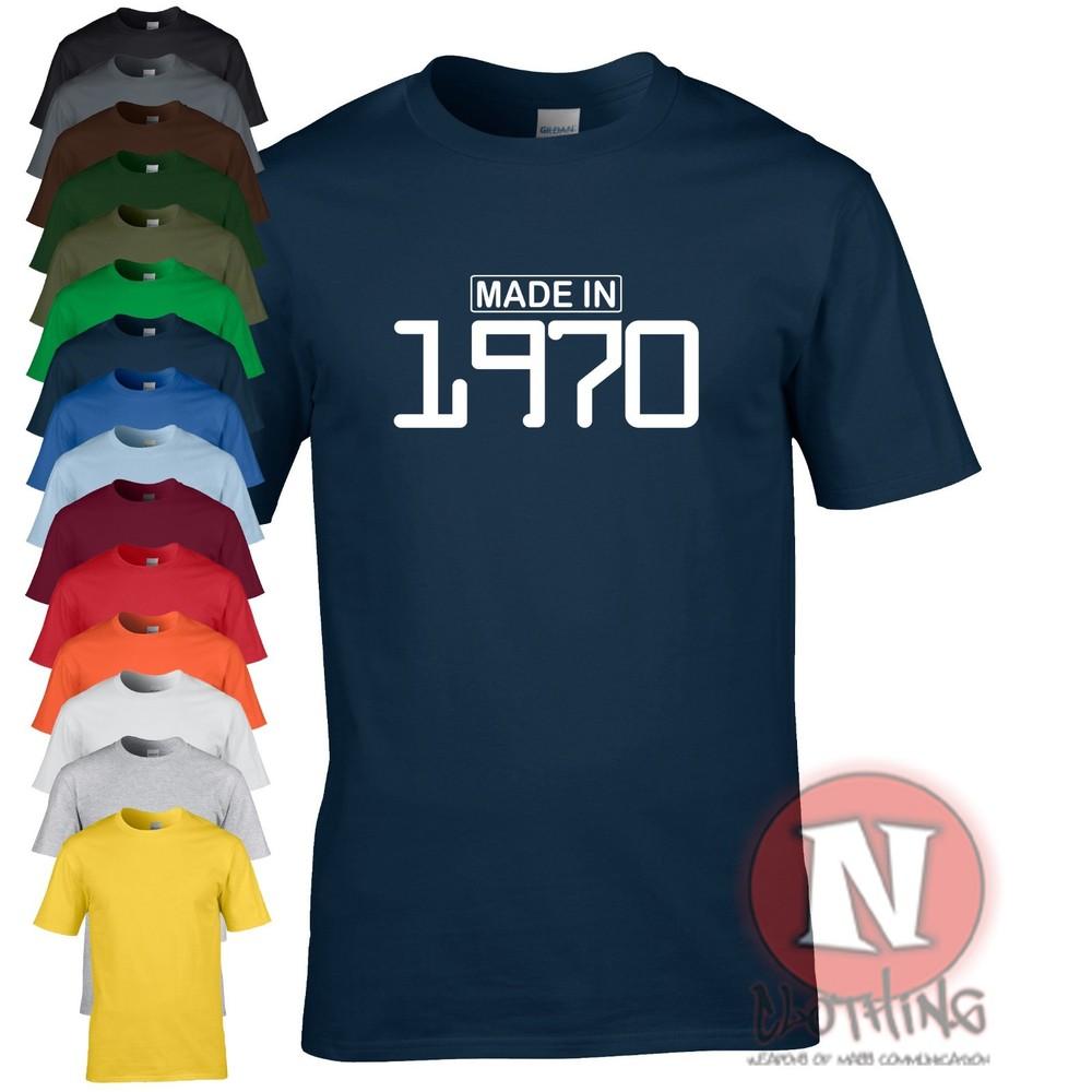 Camiseta De Cumpleaños Divertida Hecha En 1970 Para Celebración De Fiesta Regalo