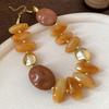 Irregular Acrylic Teardrop Necklace for Women Vintage Palace Style Jewelry Boho Collar