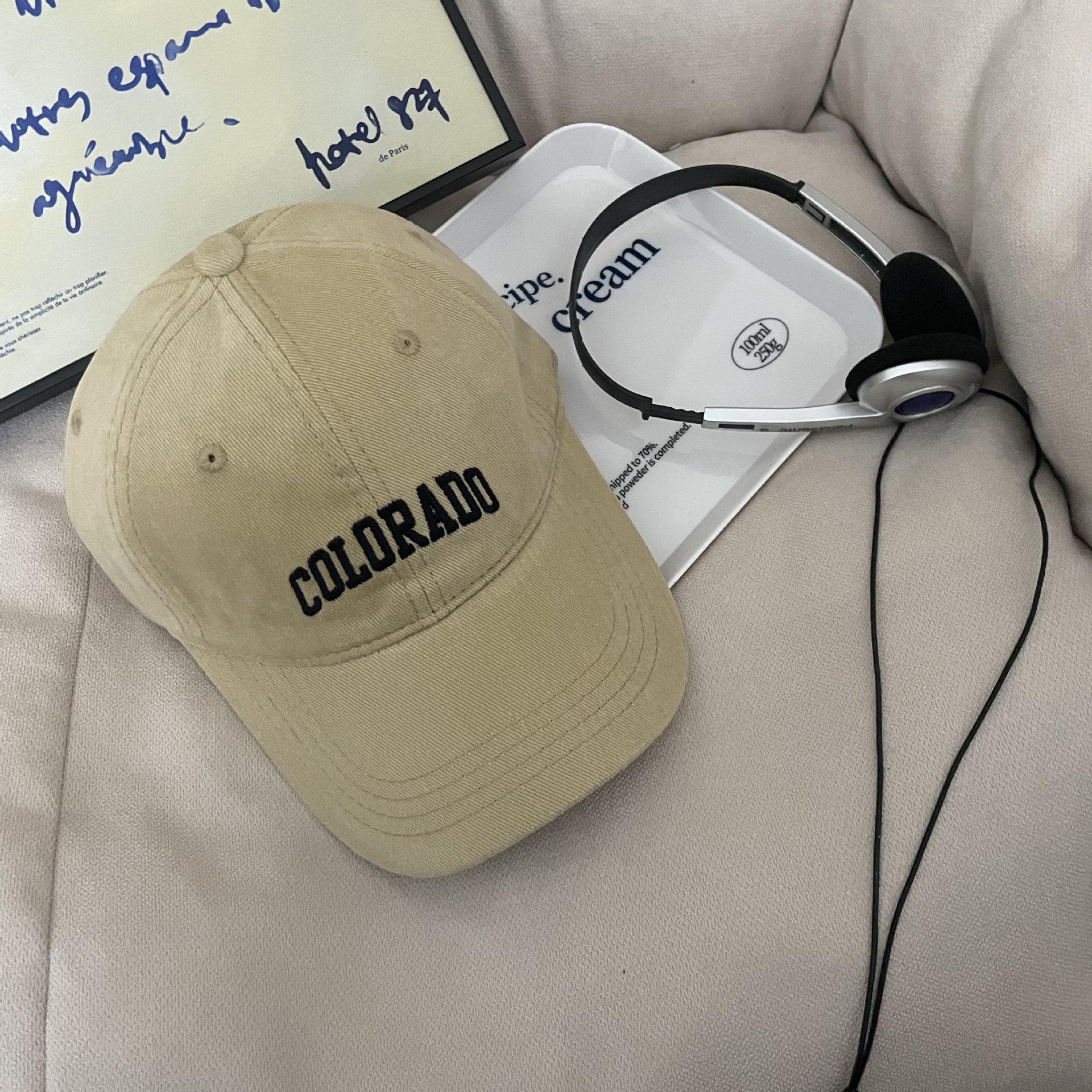 

Високоякісна полірована текстура з м’якою верхньою бейсболкою, дитяча бейсболка з вигнутими полями, універсальні прості літери, які показують обличчя, невелика гостра кепка, чоловічий приплив Adjustable