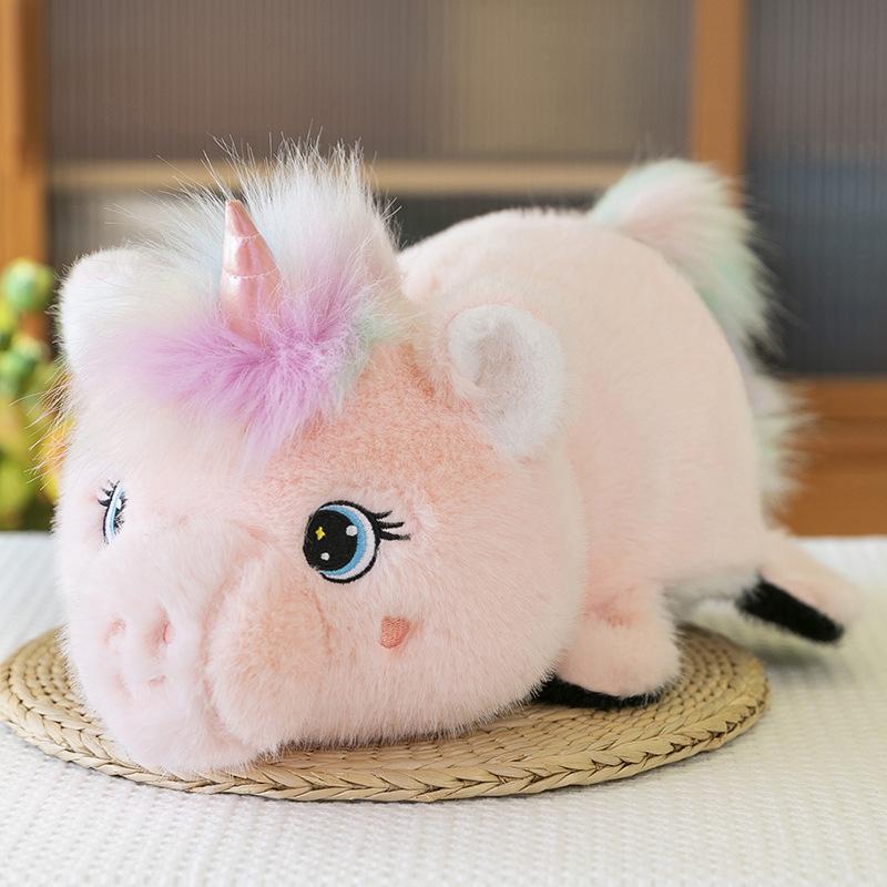 Creative Flip Panda Plush Toy Girl Birthday Gift Unicorn Pillow Strawberry Bear Office Ornament