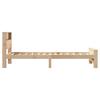 Bed Frame with Headboard Brown 75 x 190 cm Engineered Wood