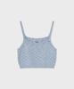 FALLETT Bustier Knit Sky Blue