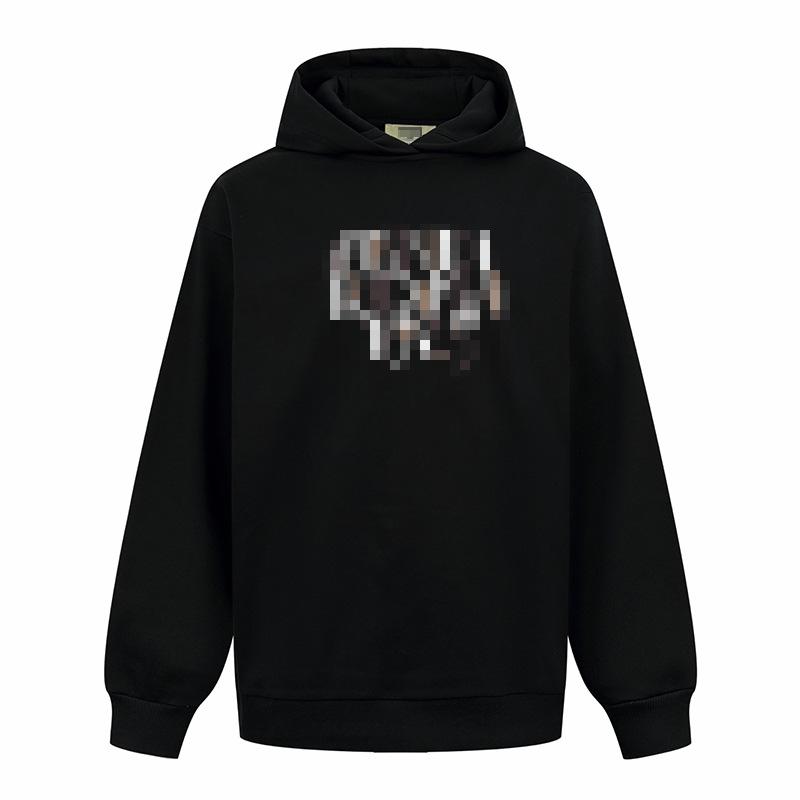 Unisex Plain Letter Print Cotton Hoodie Jacket - Casual Autumn Streetwear Medium