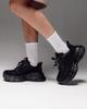 Sneakers con plateau Allsy 1962 36 nere pelle tessuto