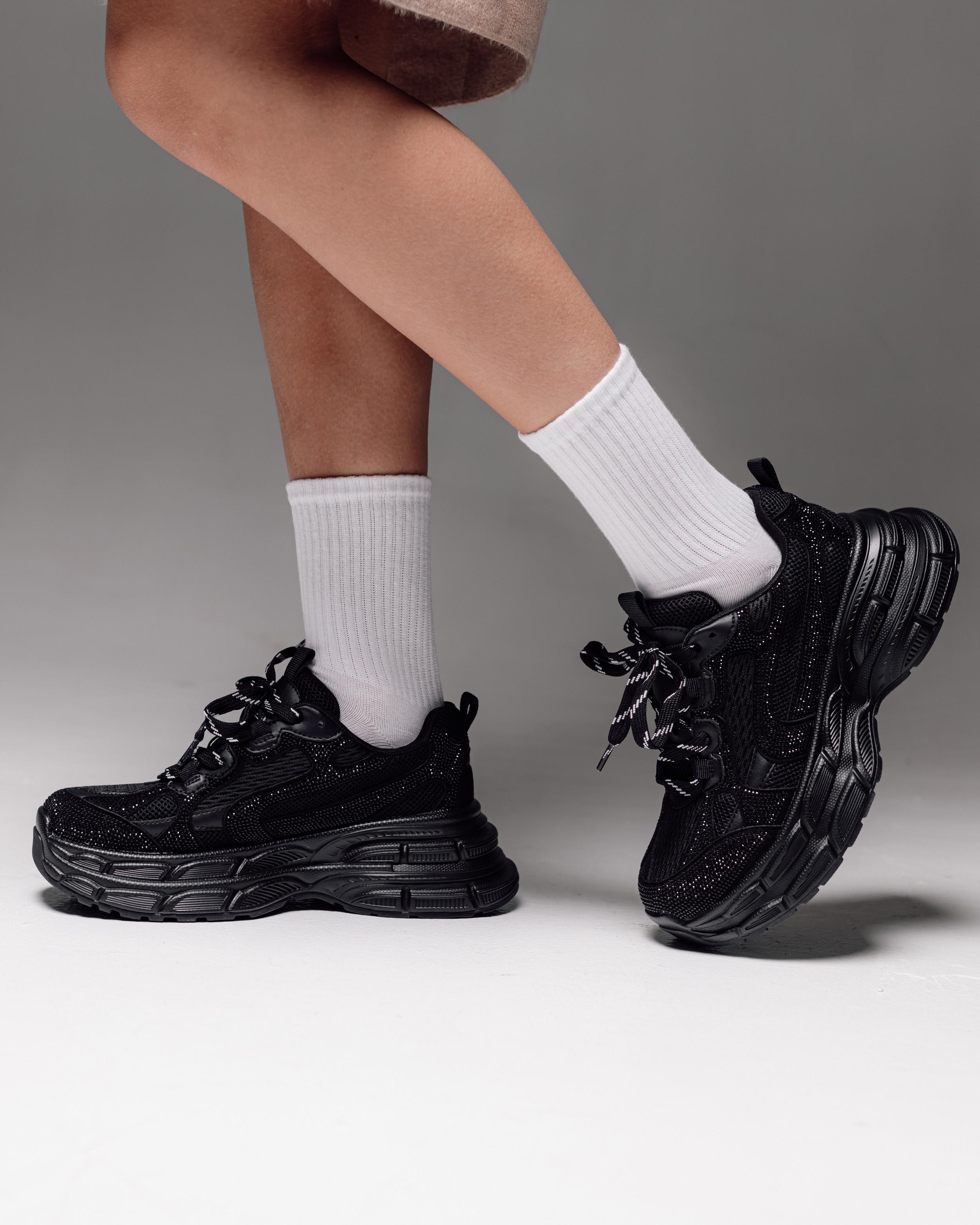 Кроссовки на платформе Allsy 1962 36 черные кожа текстиль 39 Strieborná-image