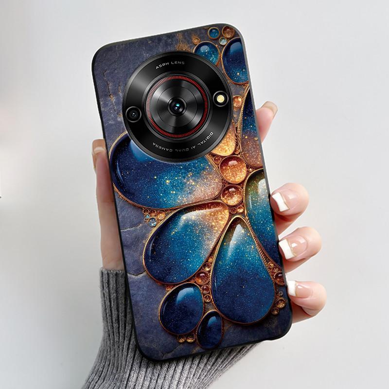 Phone Casing For ZTE Blade A75 5G Z2357N Nubia Focus 5G Case Luxury Dragon Cute Cool Boys Girls Black Soft TPU Back Shell Cover